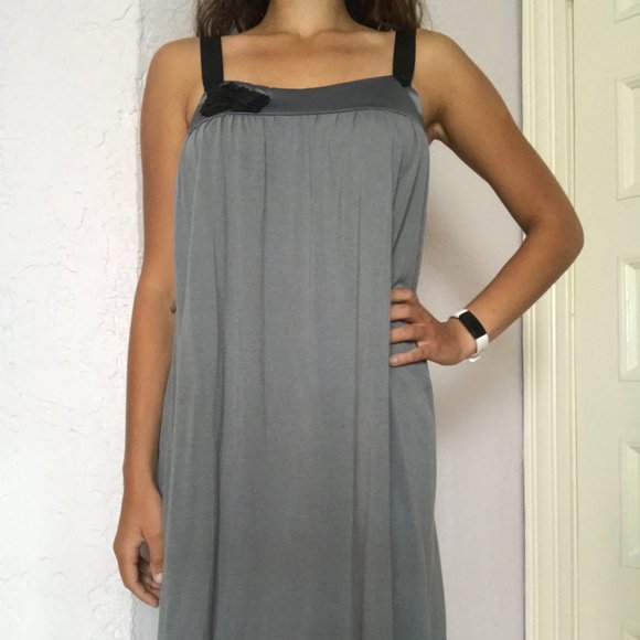 semi-casual dress w/ribbon belt - Picture 2 of 2